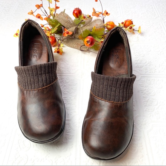 BOC Leather With Knit Trim Clog SZ 9 - Picture 6 of 7